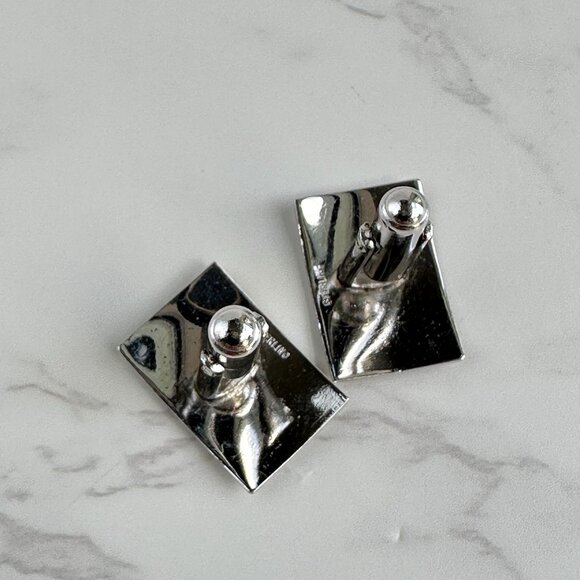 Sterling Silver Cuff Links, Engravable Minimalist - Picture 7 of 9